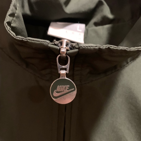 Nike Windbreaker Jacket Mens Large Olive Green - Picture 3 of 6